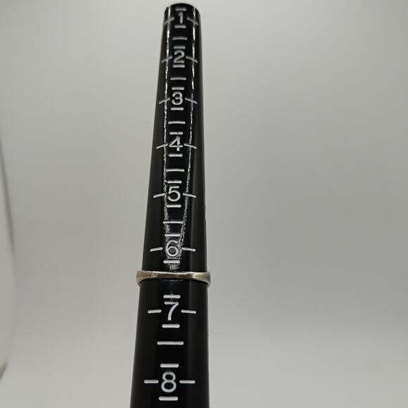 Turquoise and Lapis Chip Inlay Sterling Silver Ring Size 6.75 - Picture 8 of 8